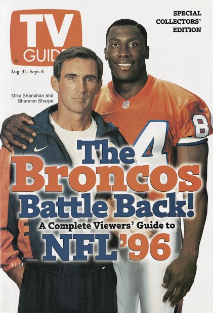 Lot Of 6 Denver Broncos TV Guides early 80s and 90s