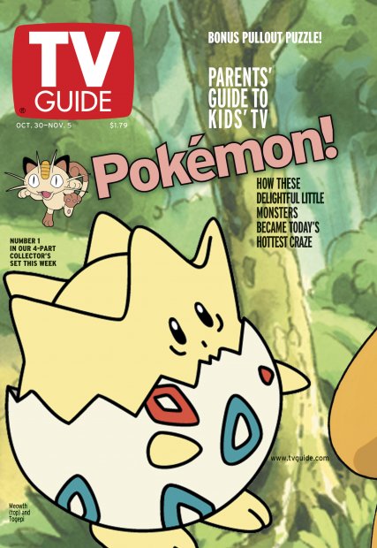 1999 Pokemon TV Guides authentic