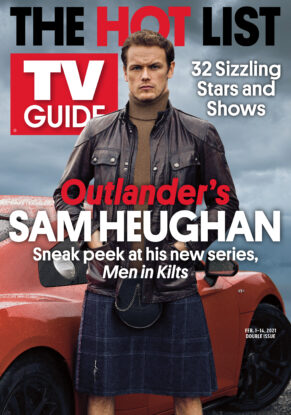 TV Guide - Outlander's Sam Hueghan Cover - February 1, 2021