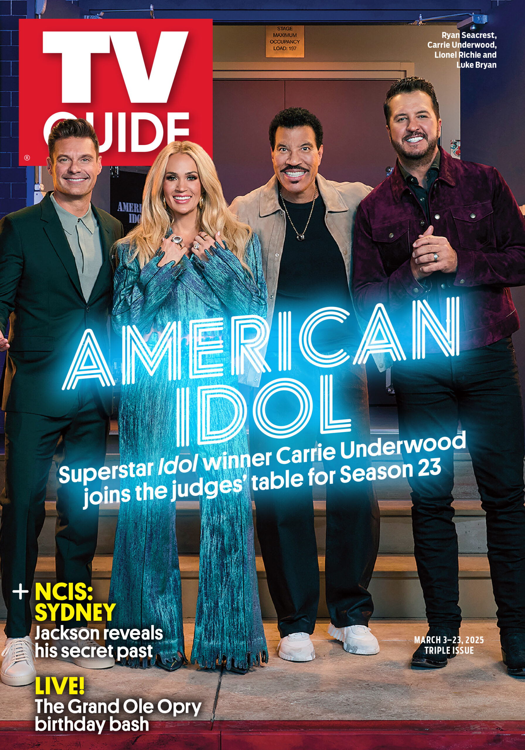 AMERICAN IDOL: SUPERSTAR IDOL WINNER CARRIE UNDERWOOD JOINS THE JUDGES' TABLE FOR SEASON 23; NCIS: SYDNEY; JACKSON REVEALS HIS SECRET PAST; LIVE! THE GRAND OLE OPRY BIRTHDAY BASH